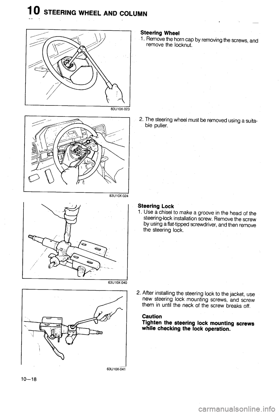 MAZDA 323 1988  Workshop Manual 