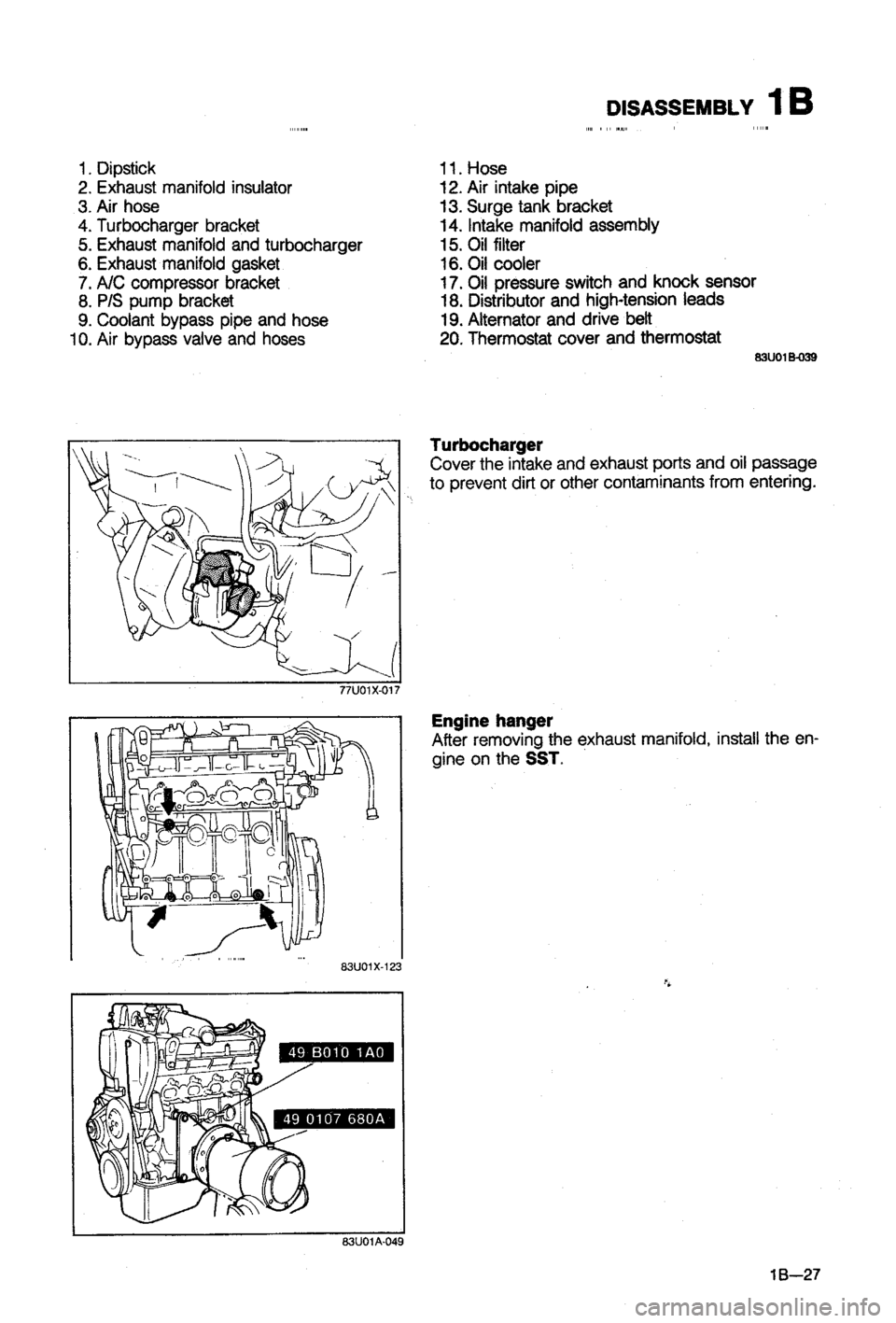 MAZDA 323 1988  Workshop Manual 