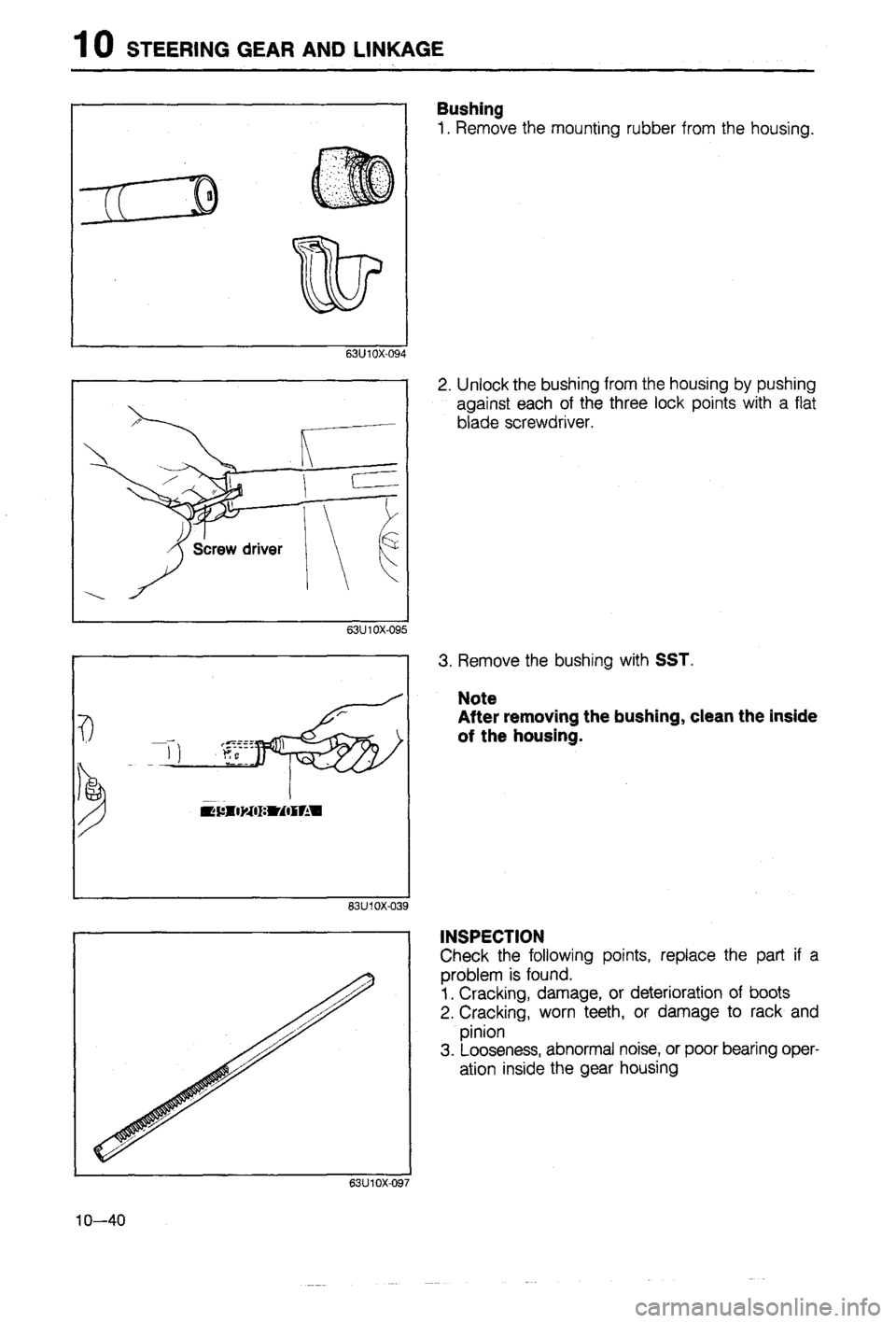 MAZDA 323 1988  Workshop Manual 