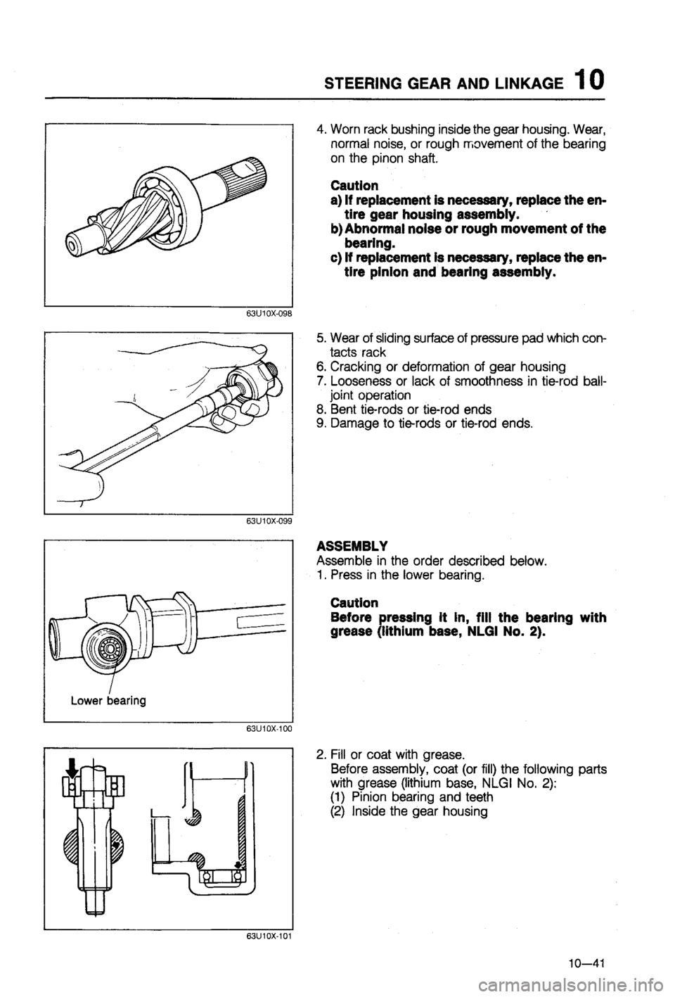 MAZDA 323 1988  Workshop Manual 