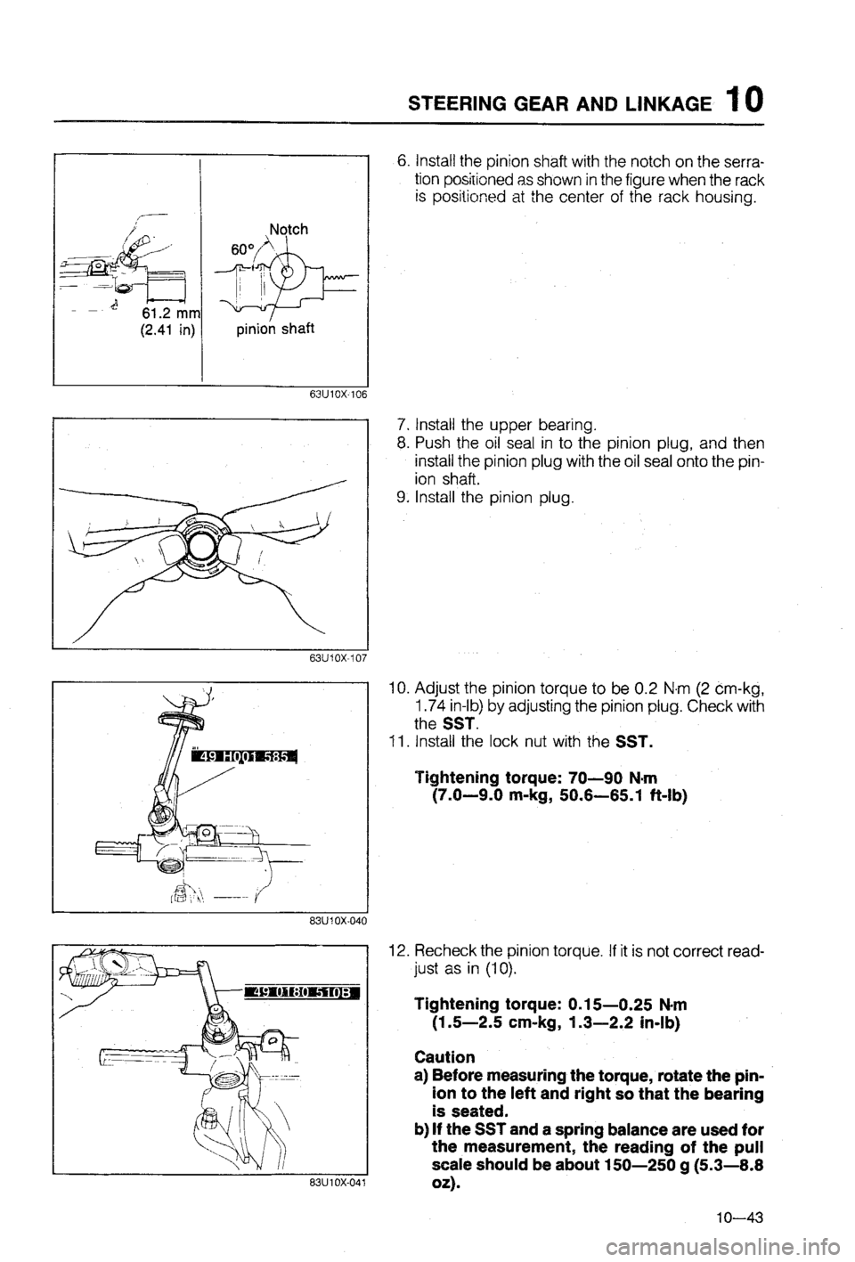 MAZDA 323 1988  Workshop Manual 