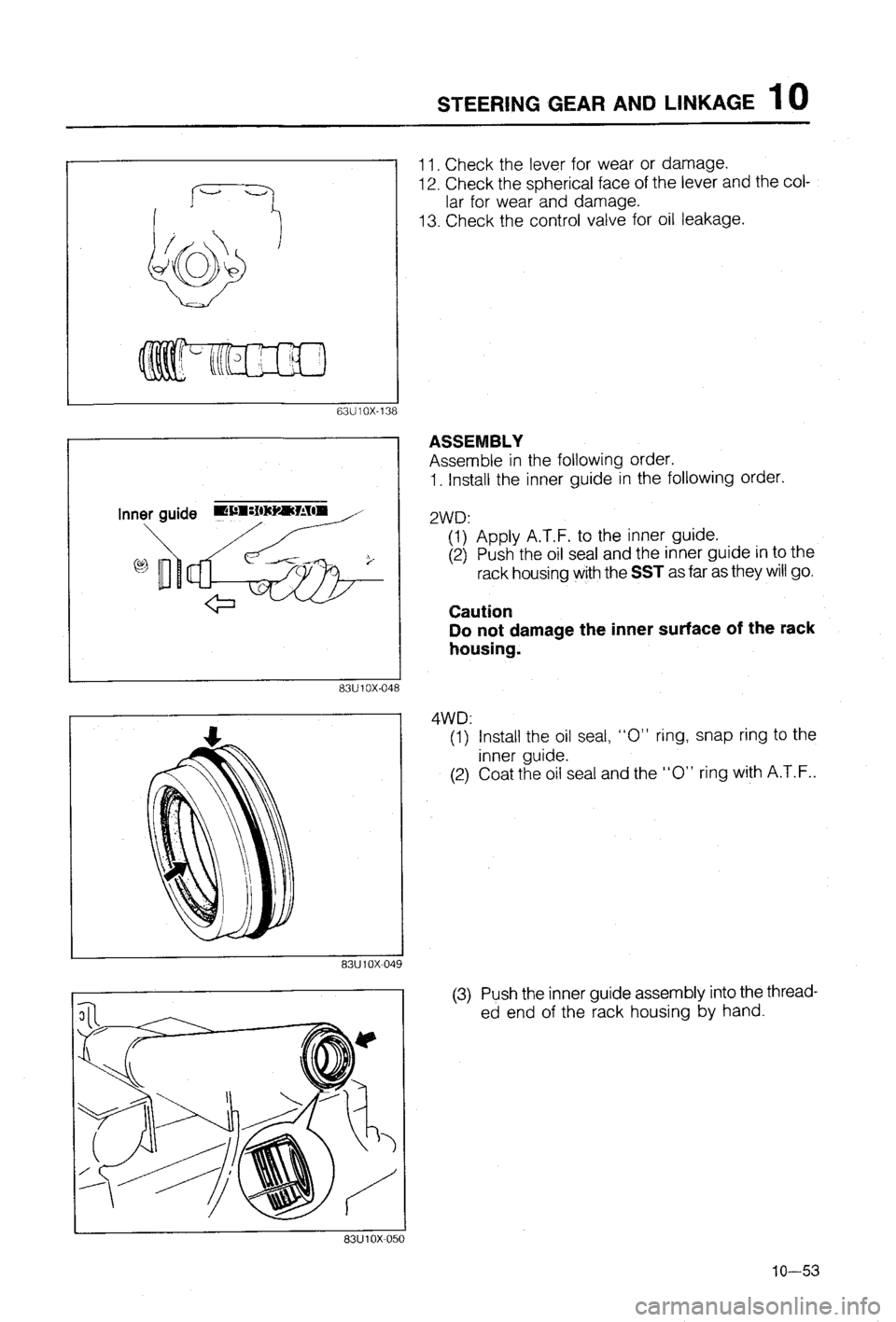 MAZDA 323 1988  Workshop Manual 