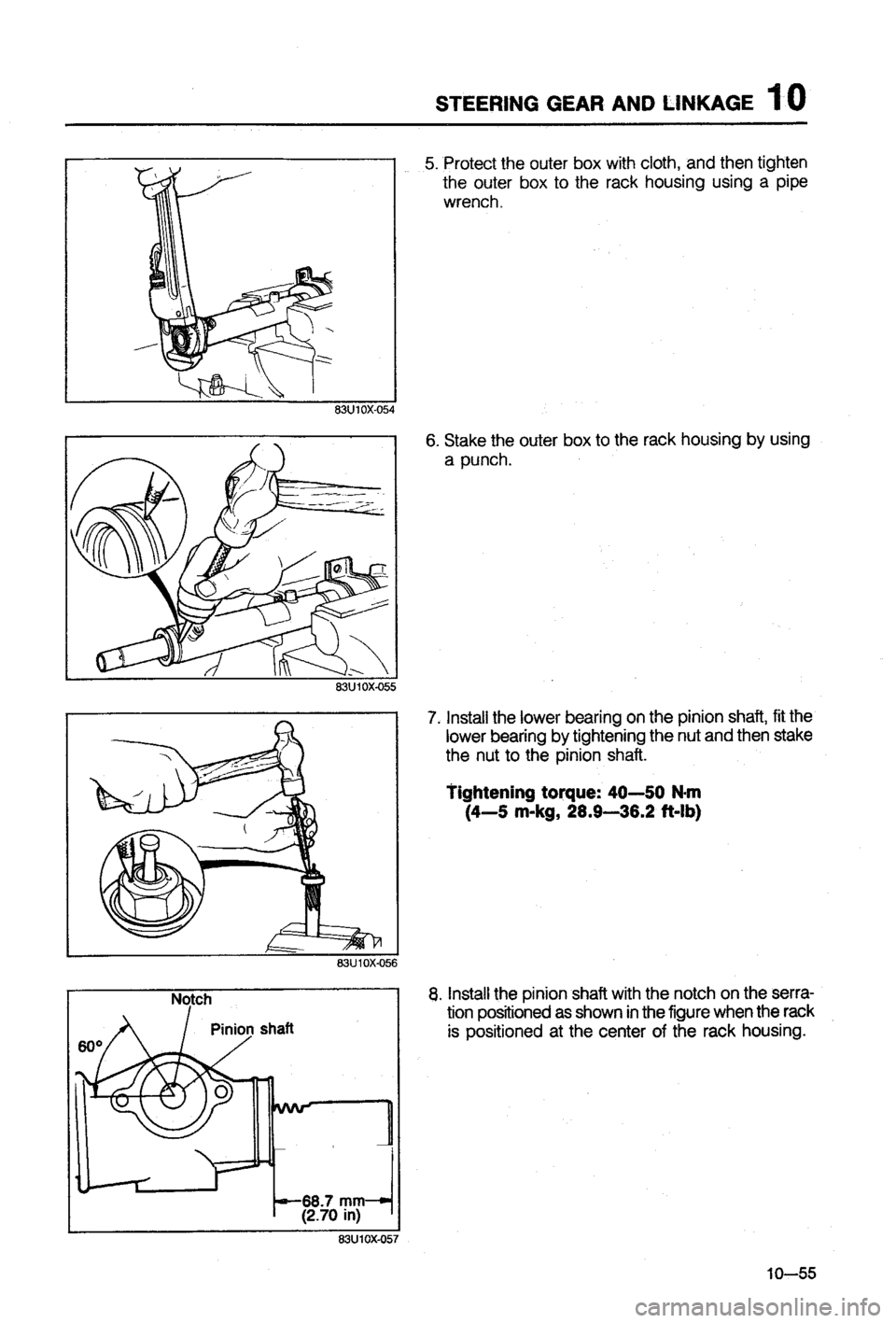 MAZDA 323 1988  Workshop Manual 