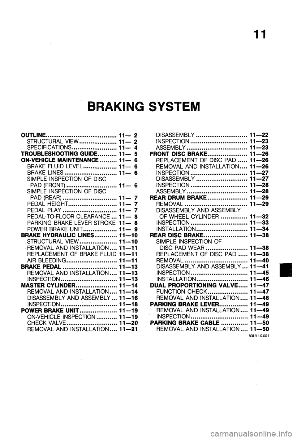MAZDA 323 1988  Workshop Manual 