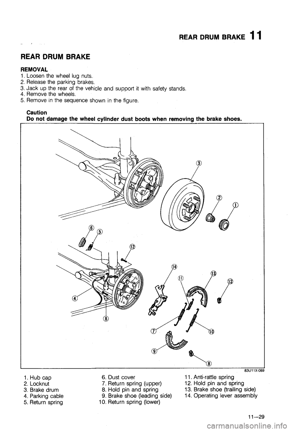 MAZDA 323 1988  Workshop Manual 