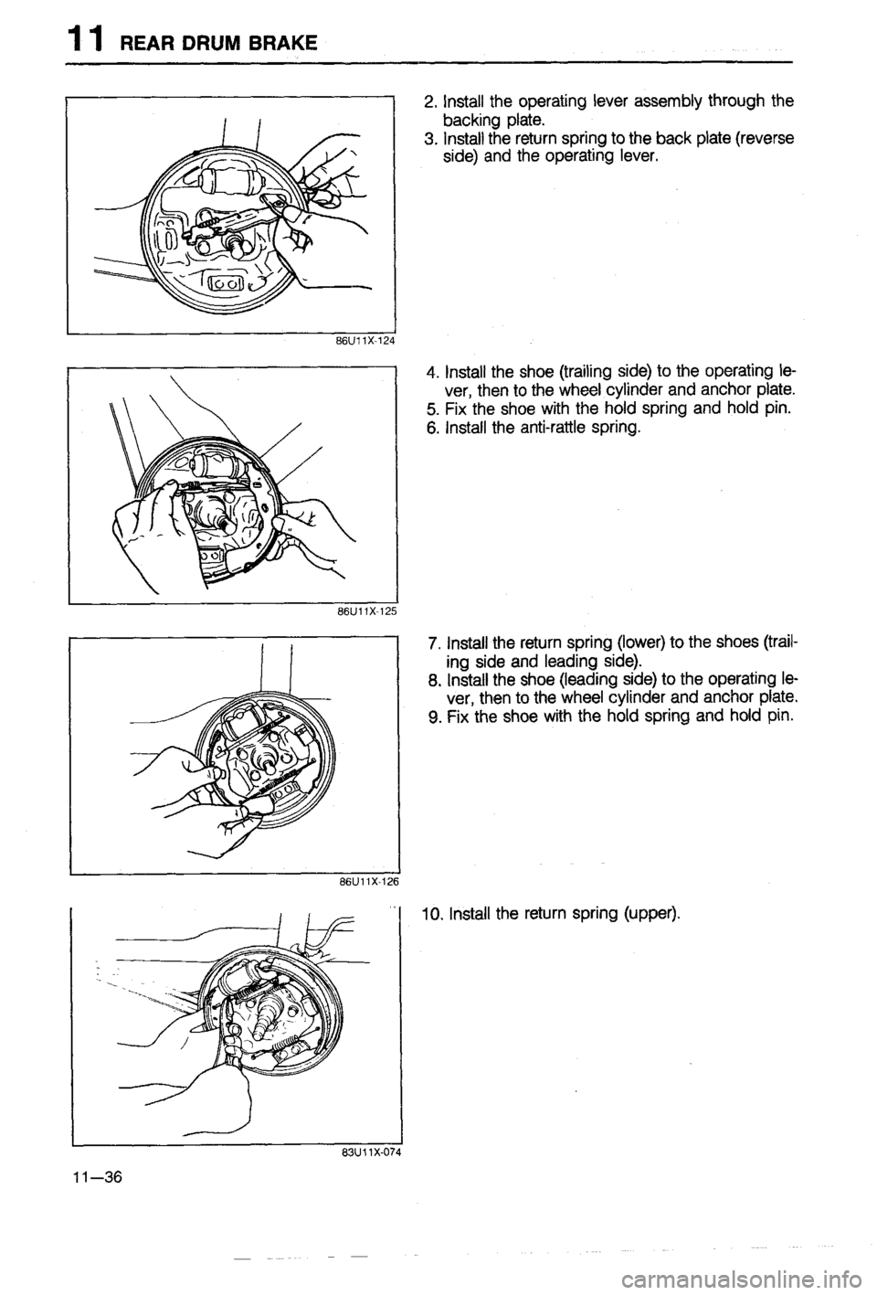 MAZDA 323 1988  Workshop Manual 