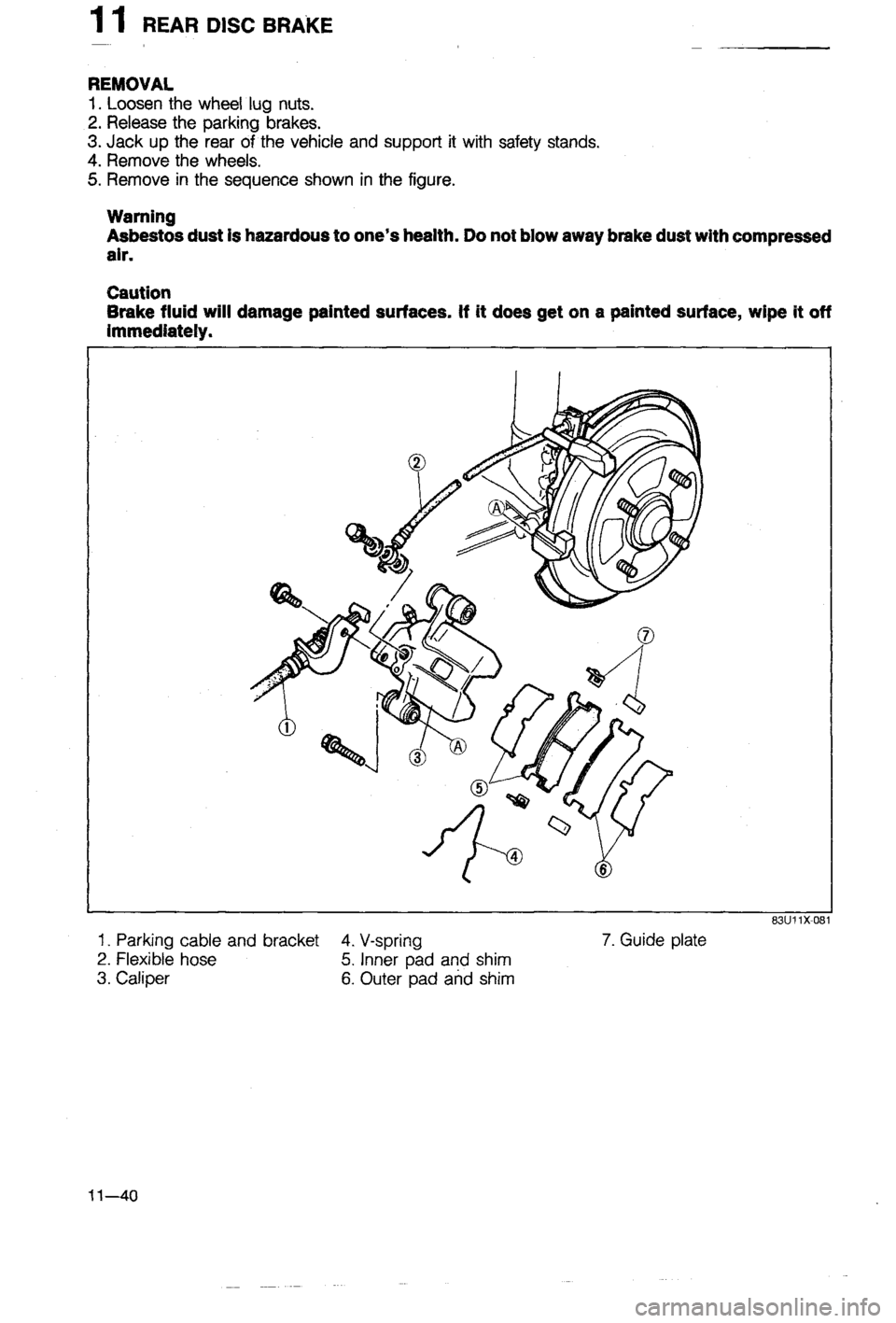 MAZDA 323 1988  Workshop Manual 