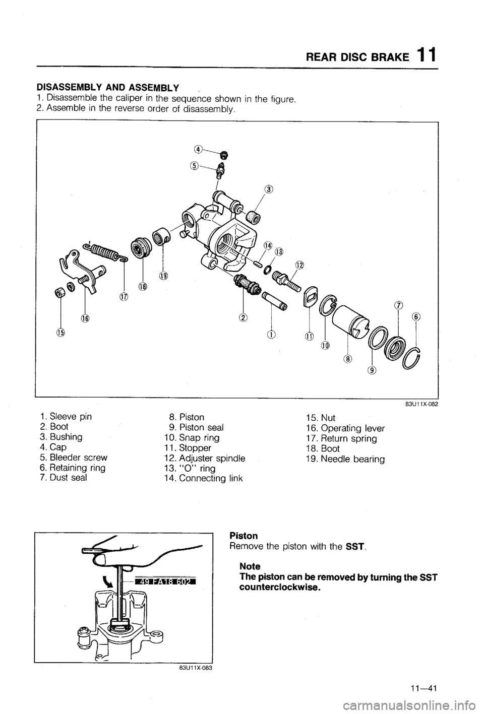 MAZDA 323 1988  Workshop Manual 