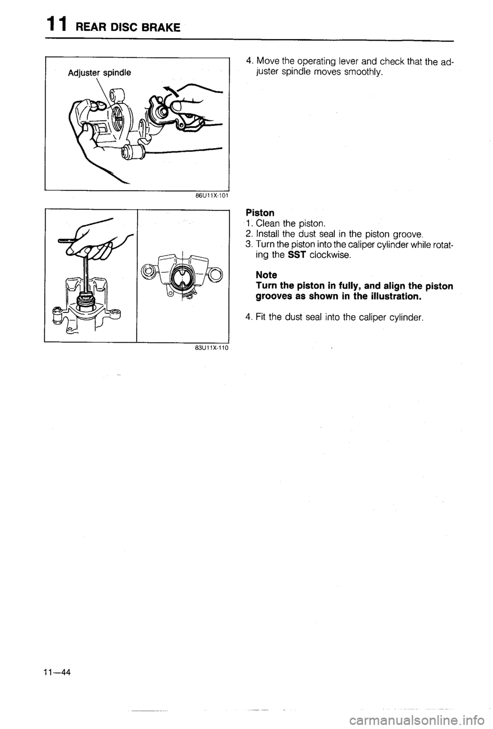 MAZDA 323 1988  Workshop Manual 