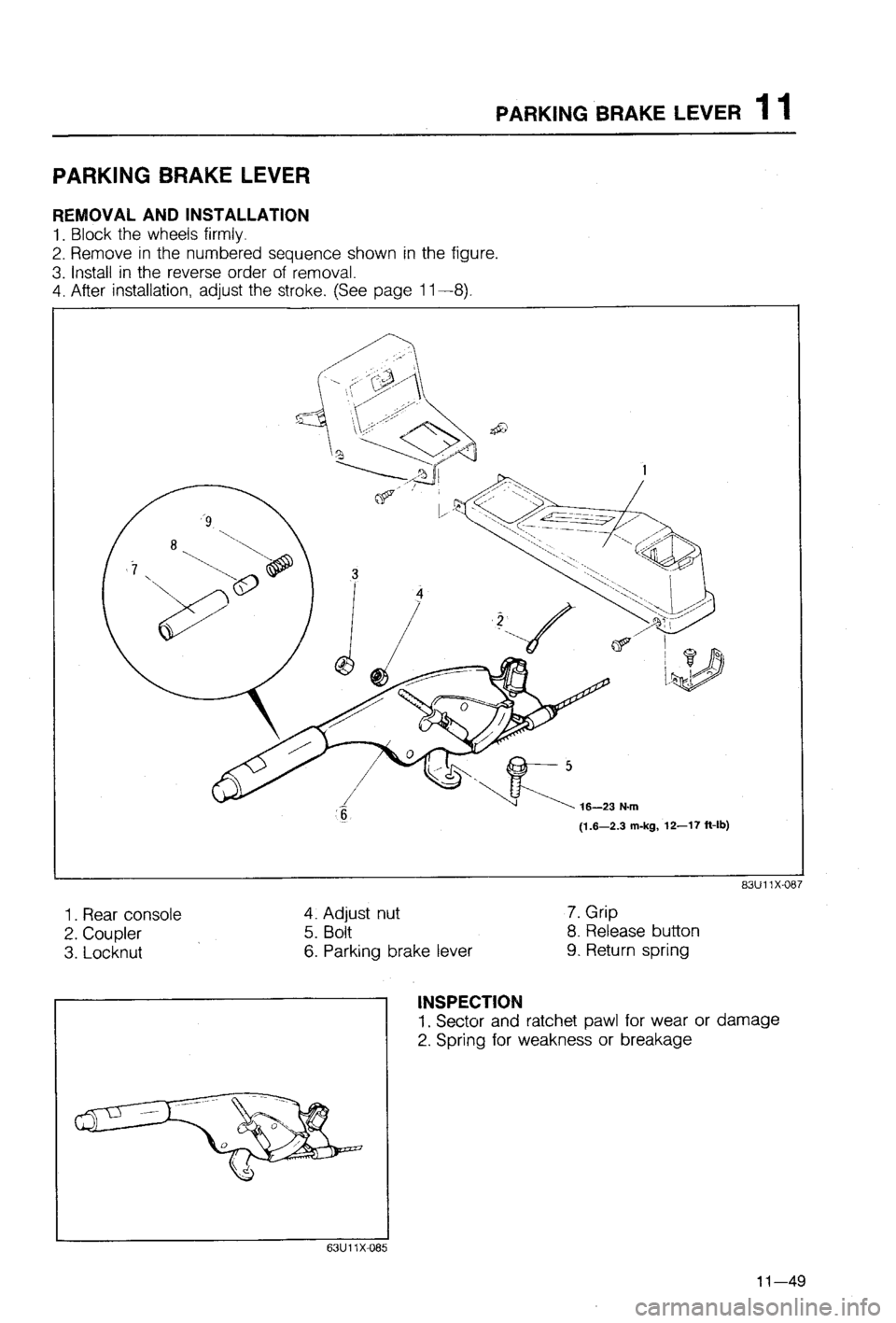 MAZDA 323 1988  Workshop Manual 