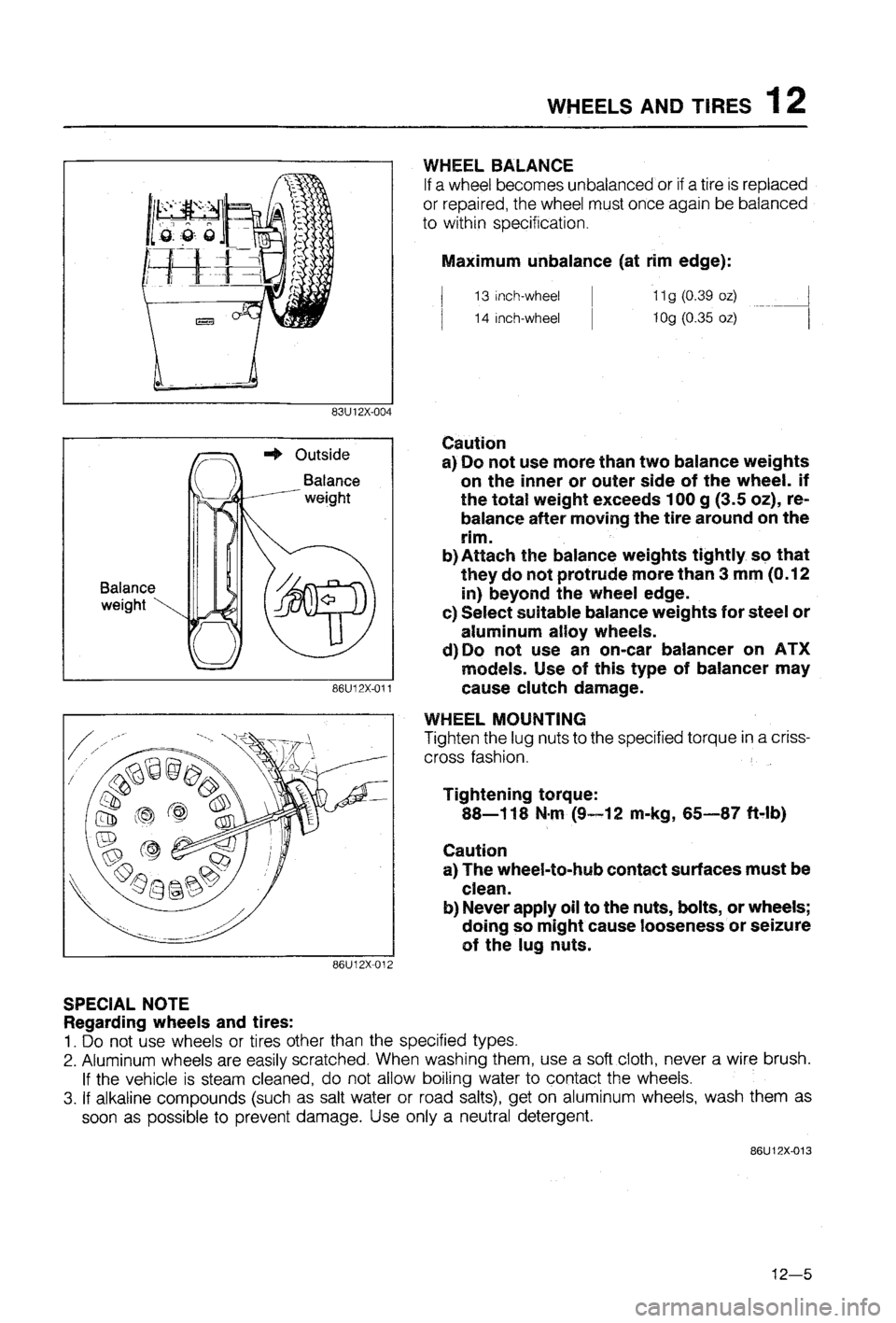 MAZDA 323 1988  Workshop Manual 
