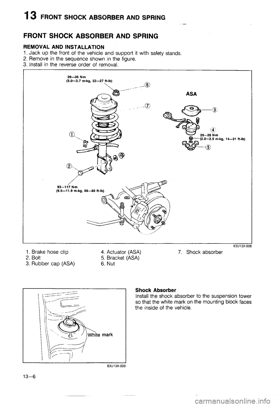 MAZDA 323 1988  Workshop Manual 
