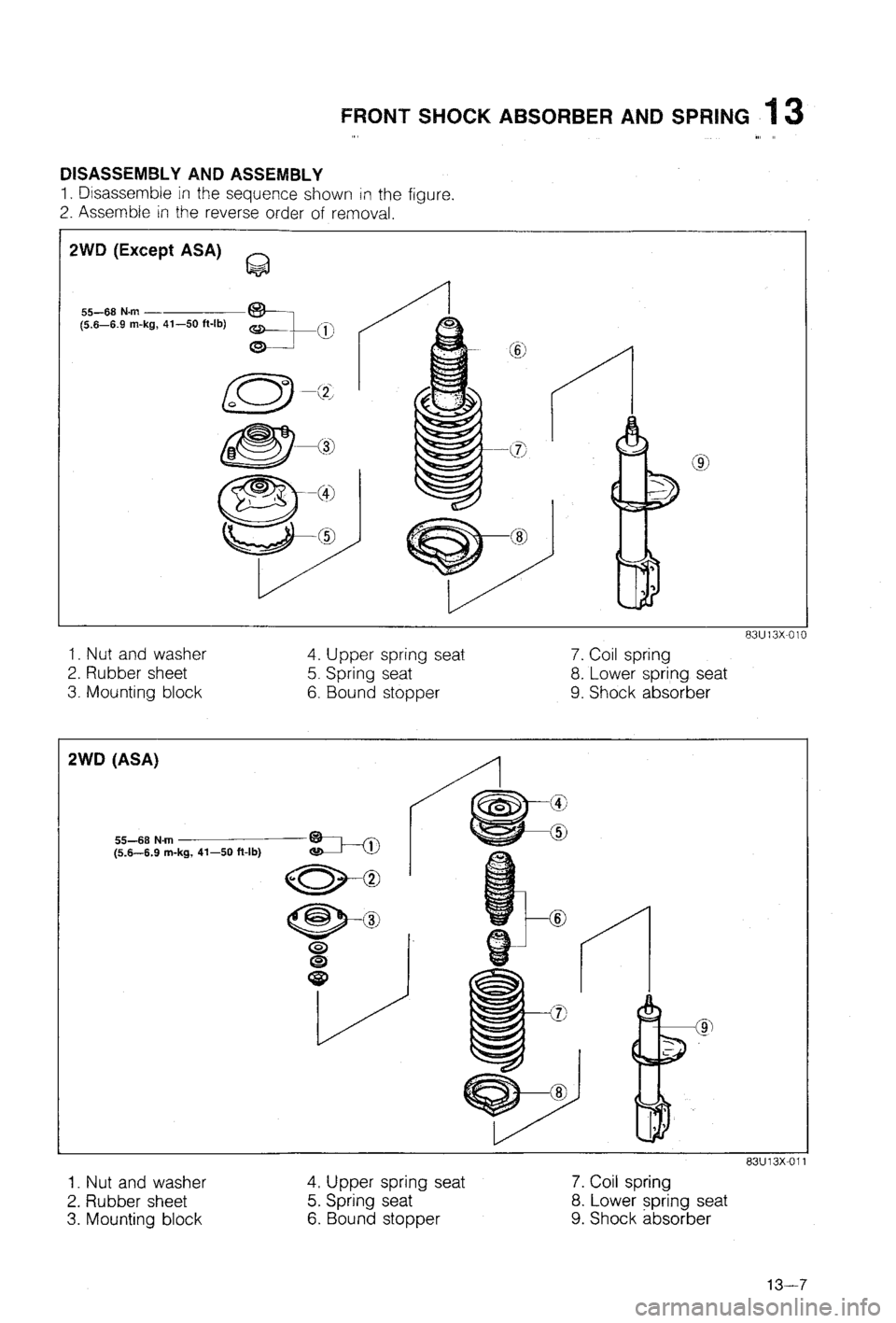 MAZDA 323 1988  Workshop Manual 