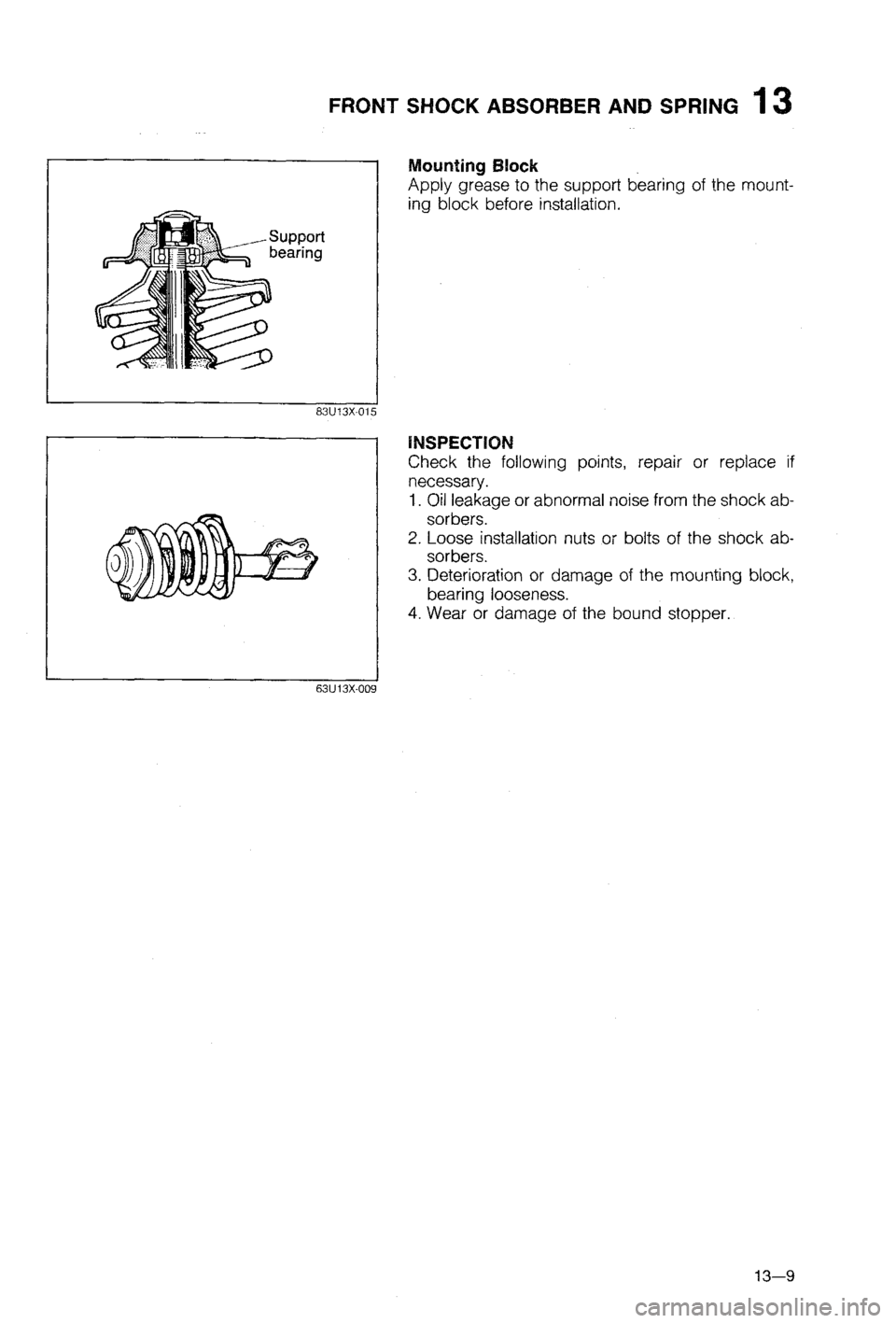 MAZDA 323 1988  Workshop Manual 