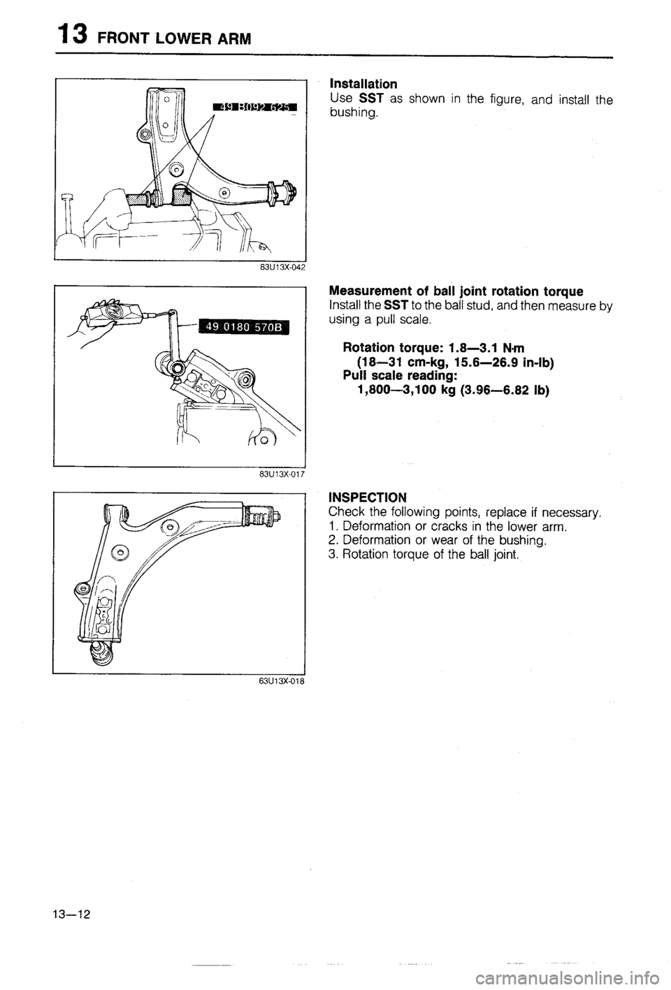 MAZDA 323 1988  Workshop Manual 