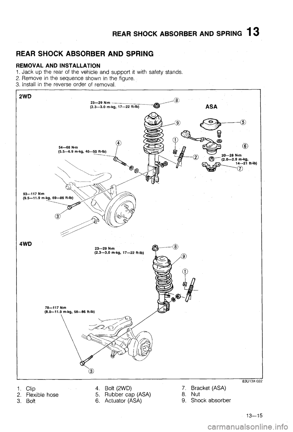 MAZDA 323 1988  Workshop Manual 