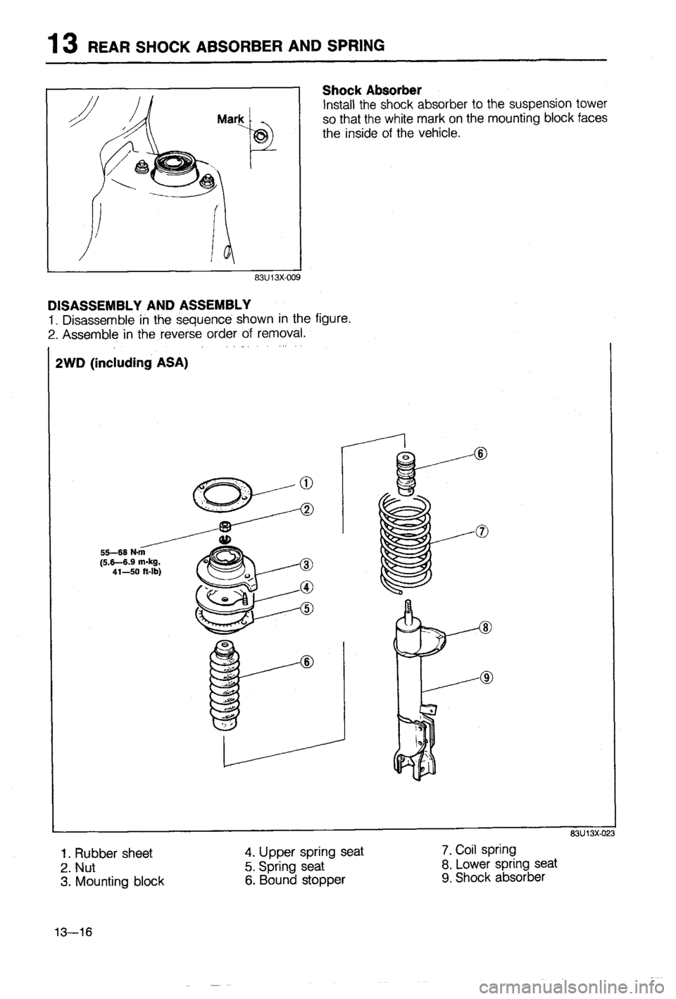 MAZDA 323 1988  Workshop Manual 