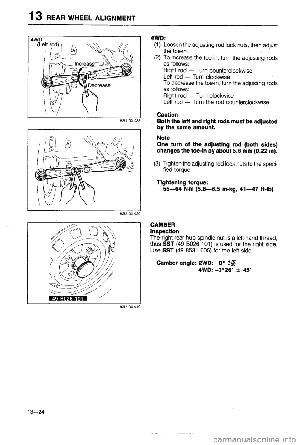 MAZDA 323 1988  Workshop Manual 