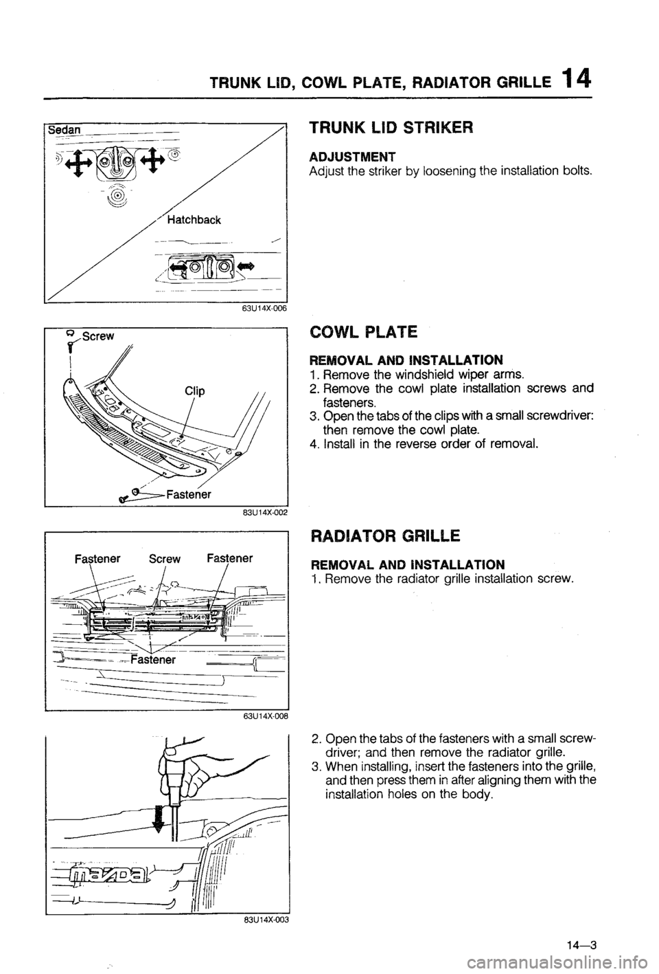 MAZDA 323 1988  Workshop Manual 