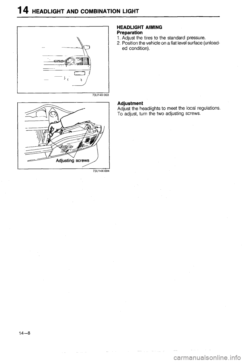 MAZDA 323 1988  Workshop Manual 