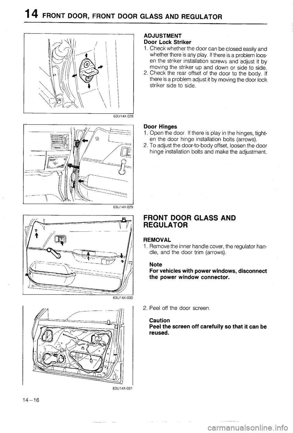 MAZDA 323 1988  Workshop Manual 
