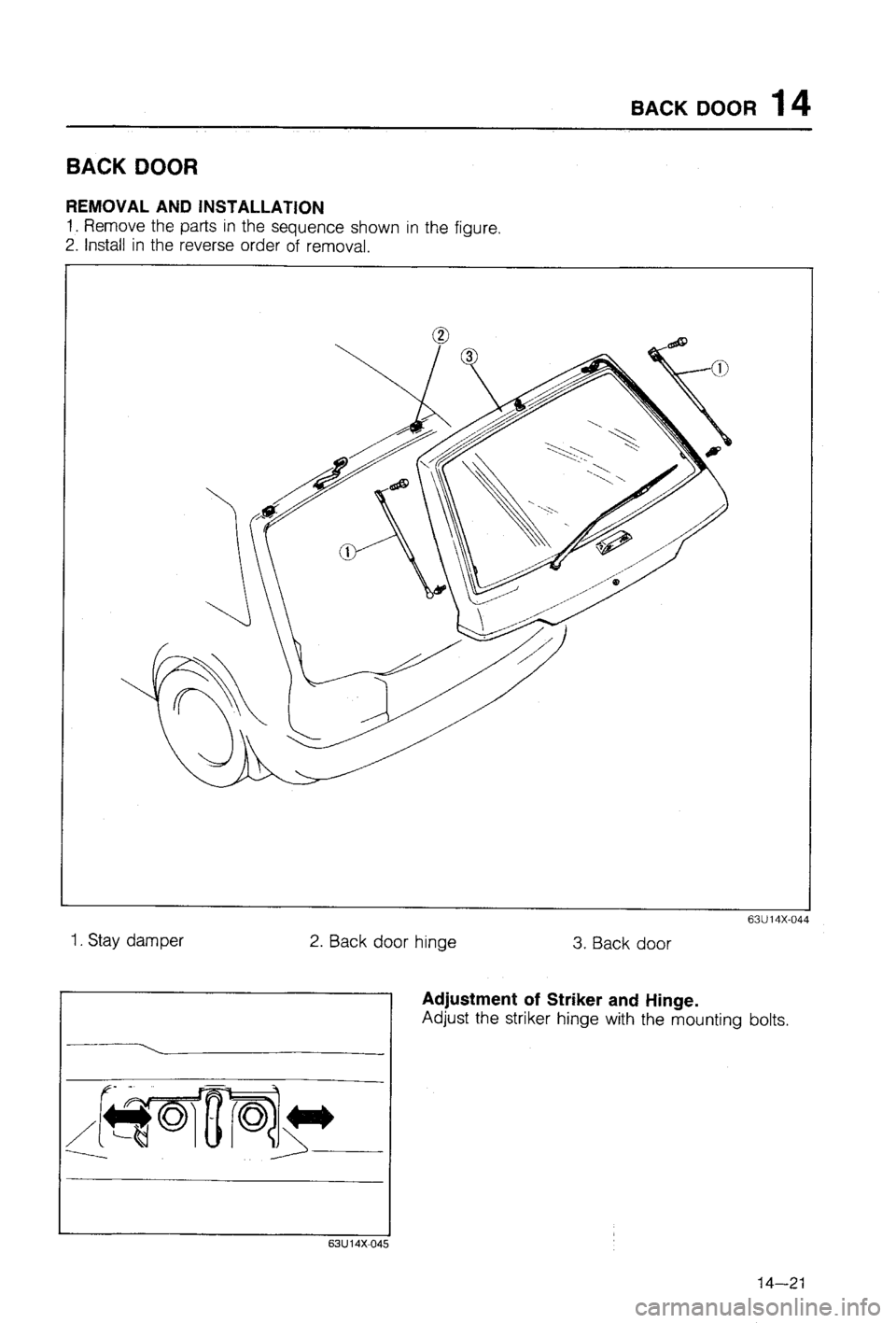MAZDA 323 1988  Workshop Manual 