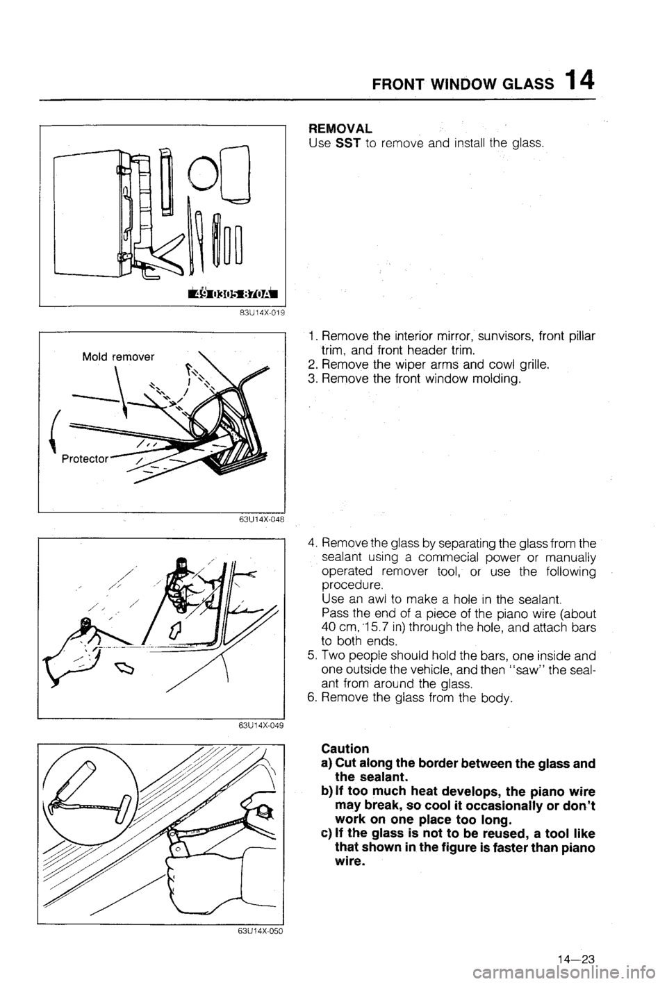 MAZDA 323 1988  Workshop Manual 