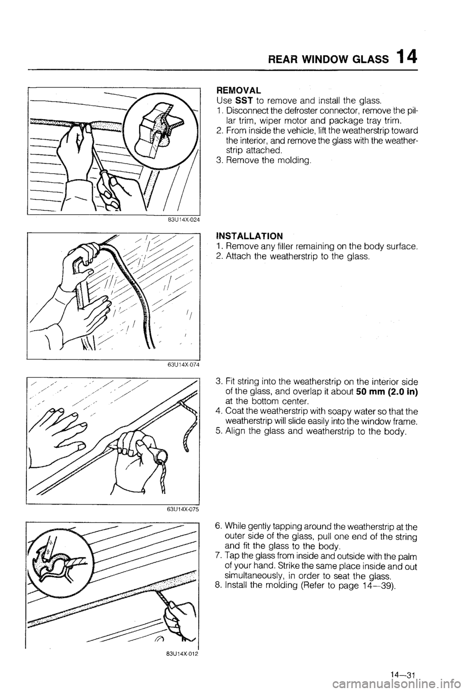 MAZDA 323 1988  Workshop Manual 