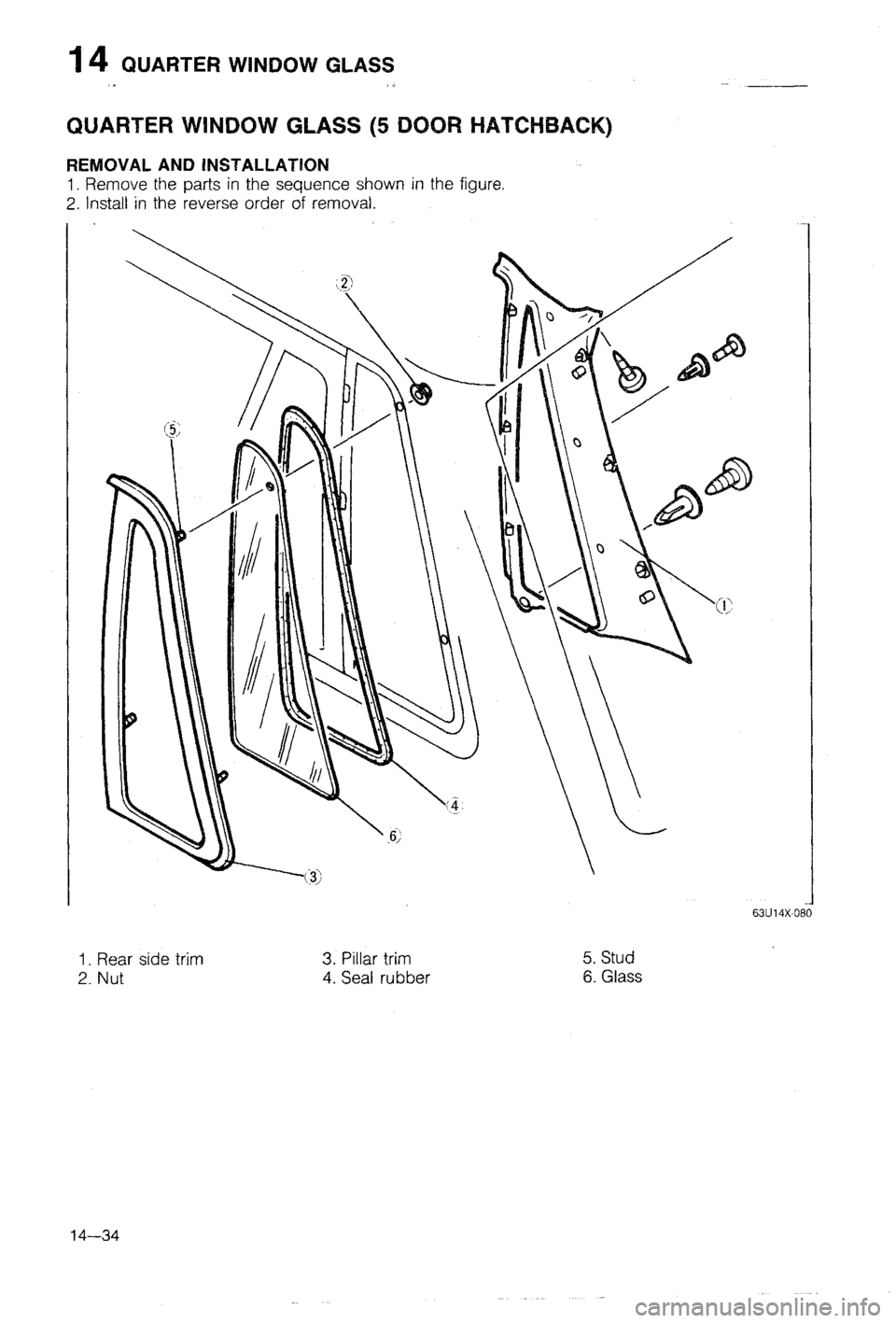MAZDA 323 1988  Workshop Manual 