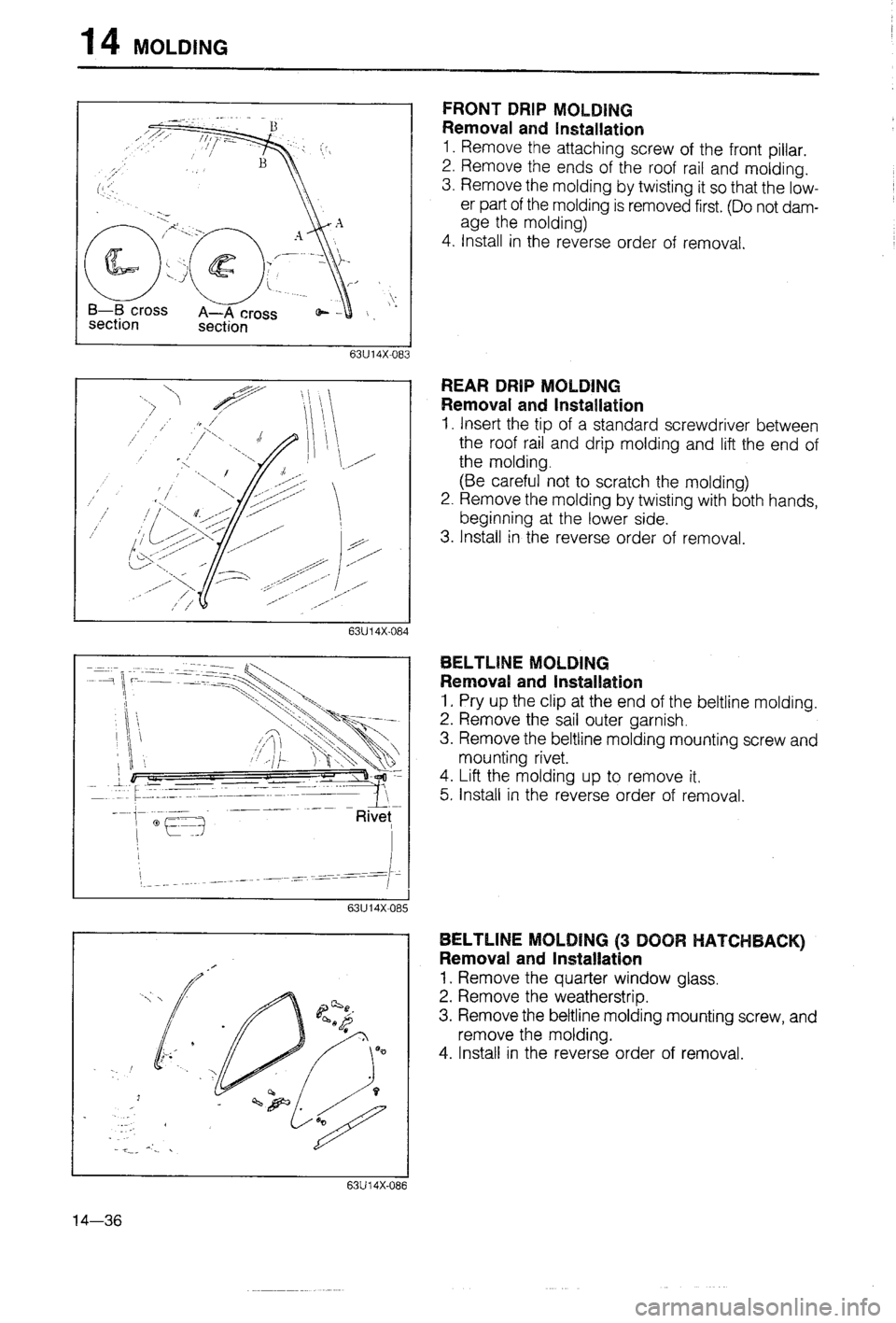 MAZDA 323 1988  Workshop Manual 