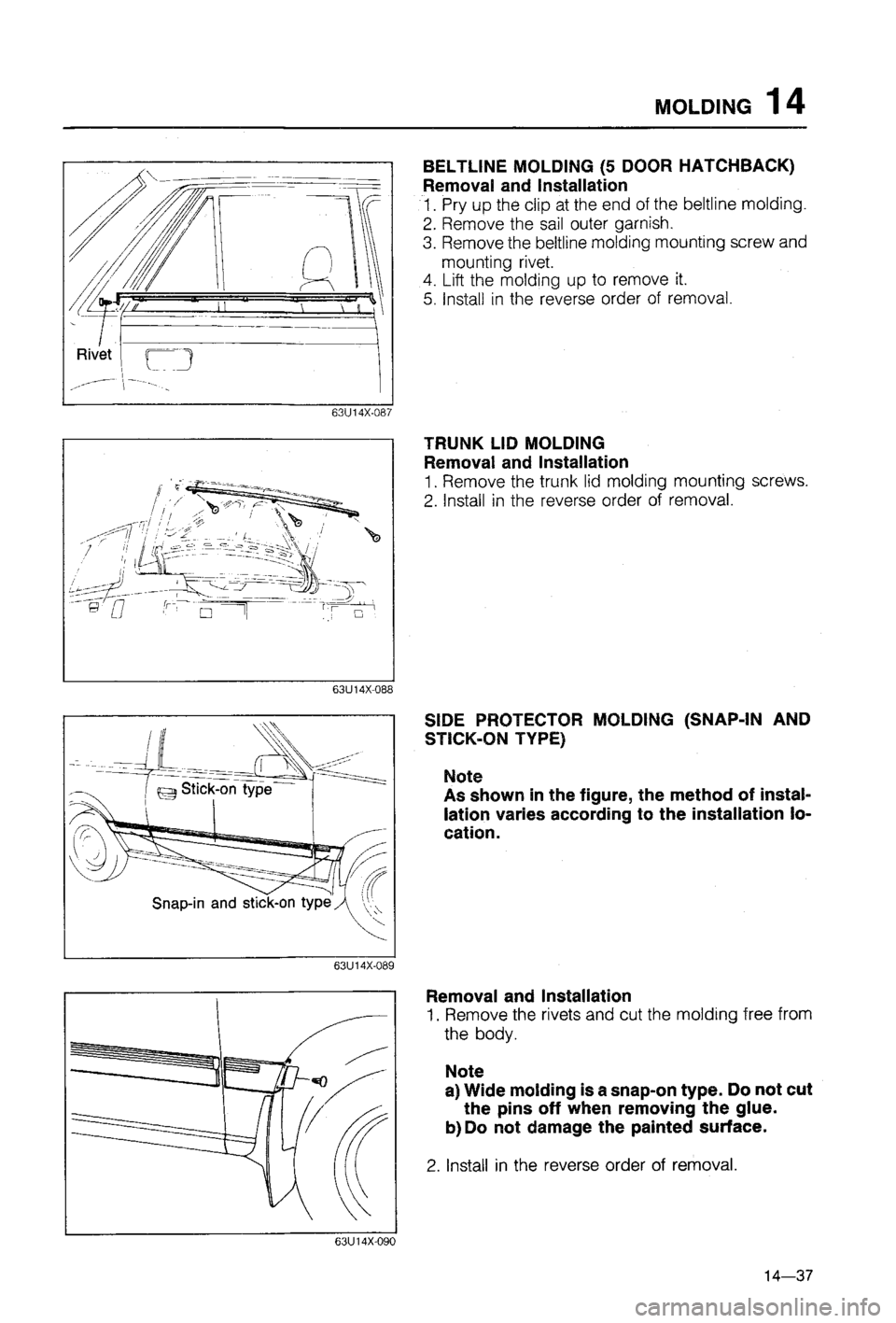 MAZDA 323 1988  Workshop Manual 
