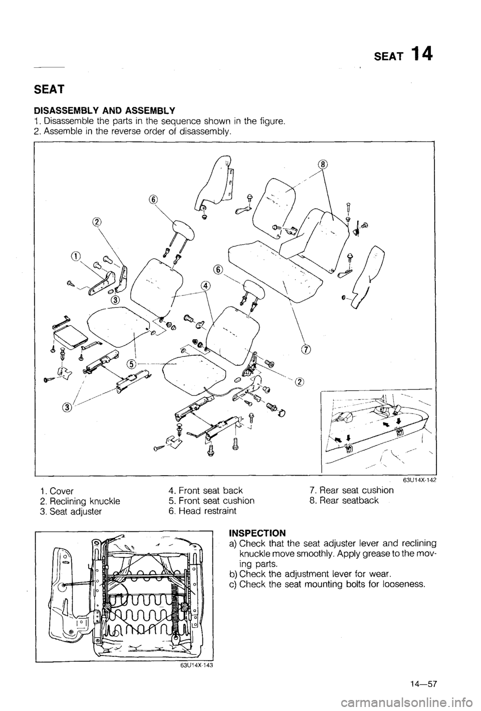MAZDA 323 1988  Workshop Manual 