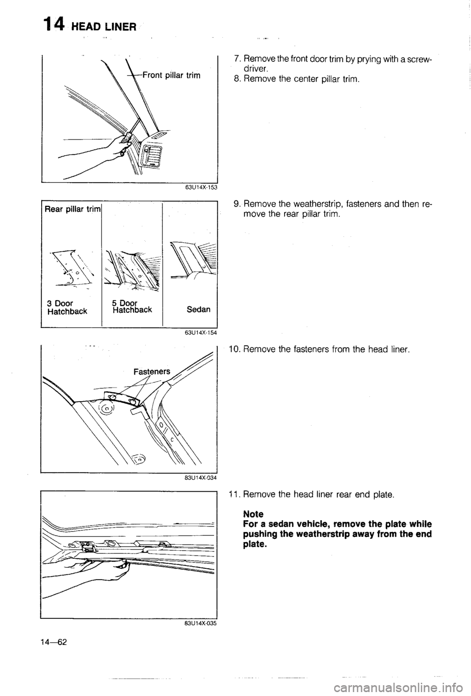 MAZDA 323 1988  Workshop Manual 