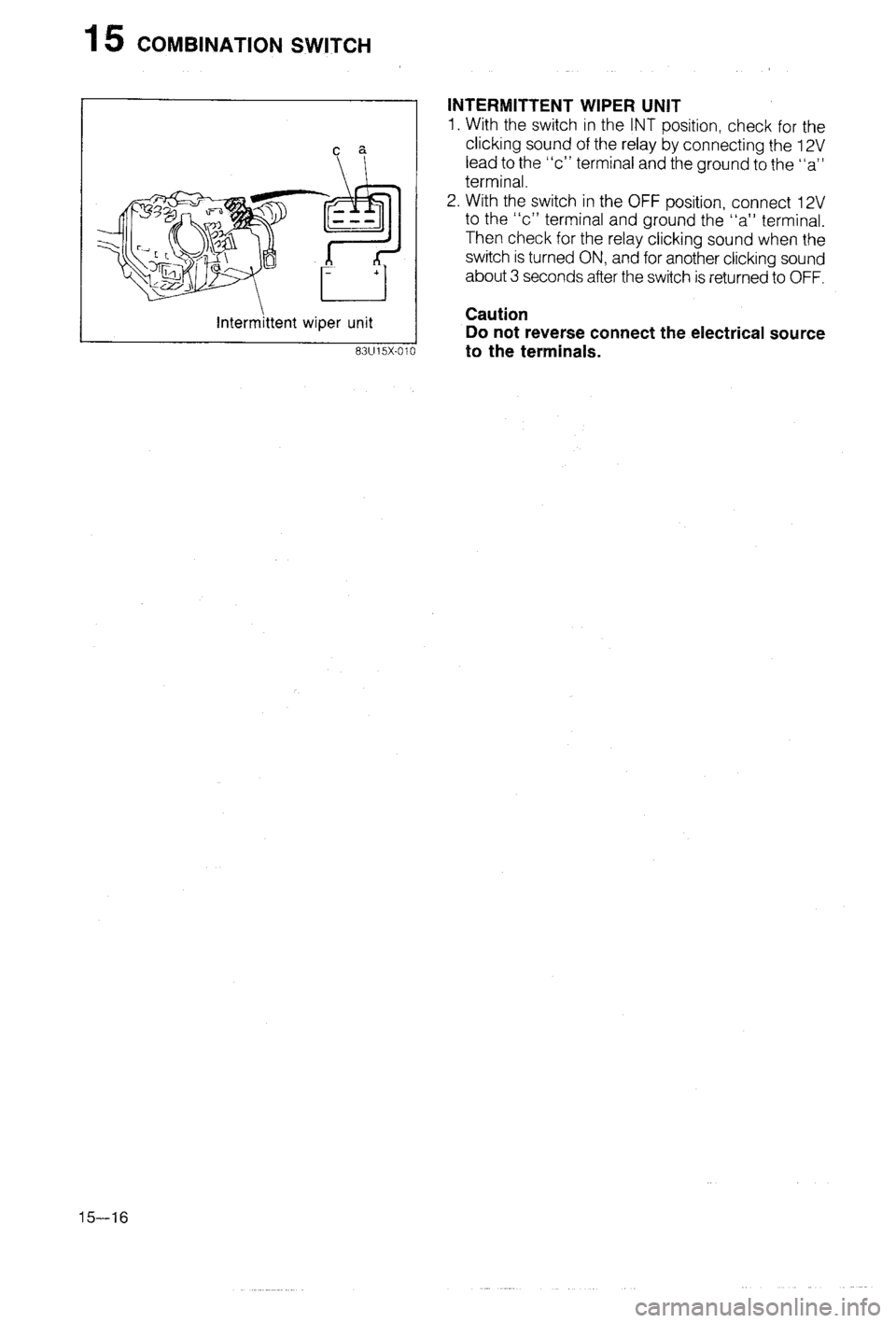 MAZDA 323 1988  Workshop Manual 