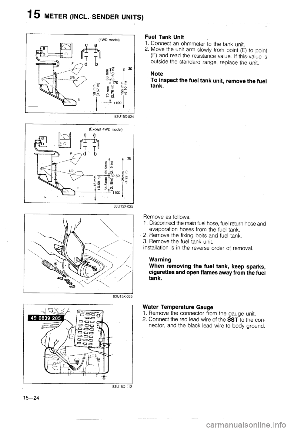 MAZDA 323 1988  Workshop Manual 