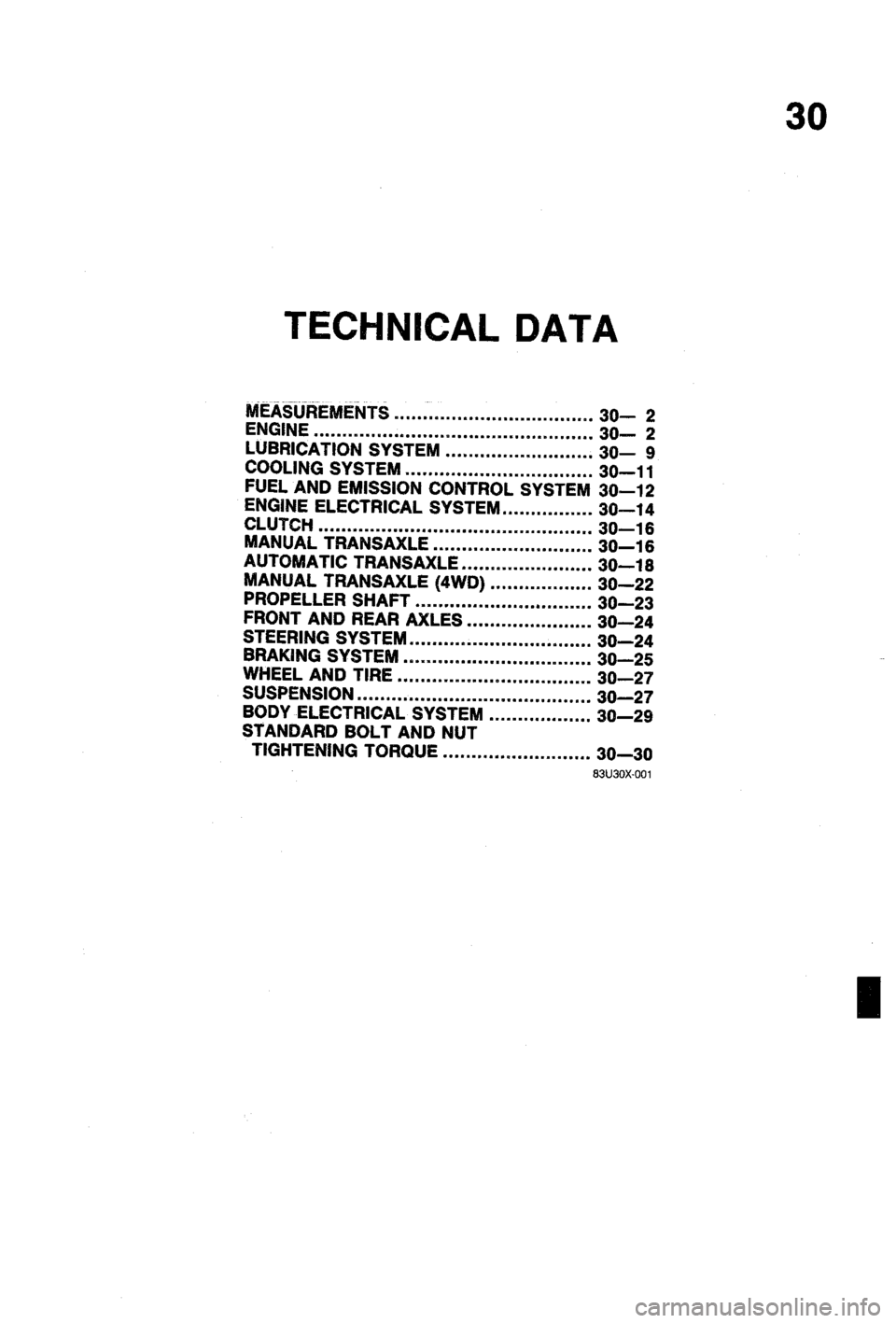 MAZDA 323 1988  Workshop Manual 