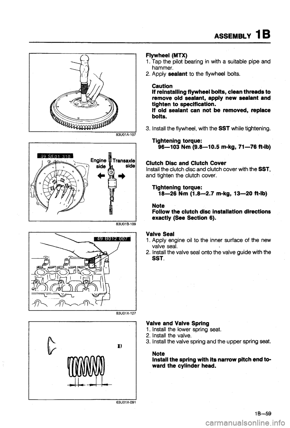 MAZDA 323 1988  Workshop Manual 