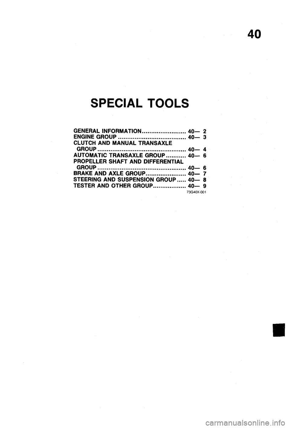 MAZDA 323 1988  Workshop Manual 