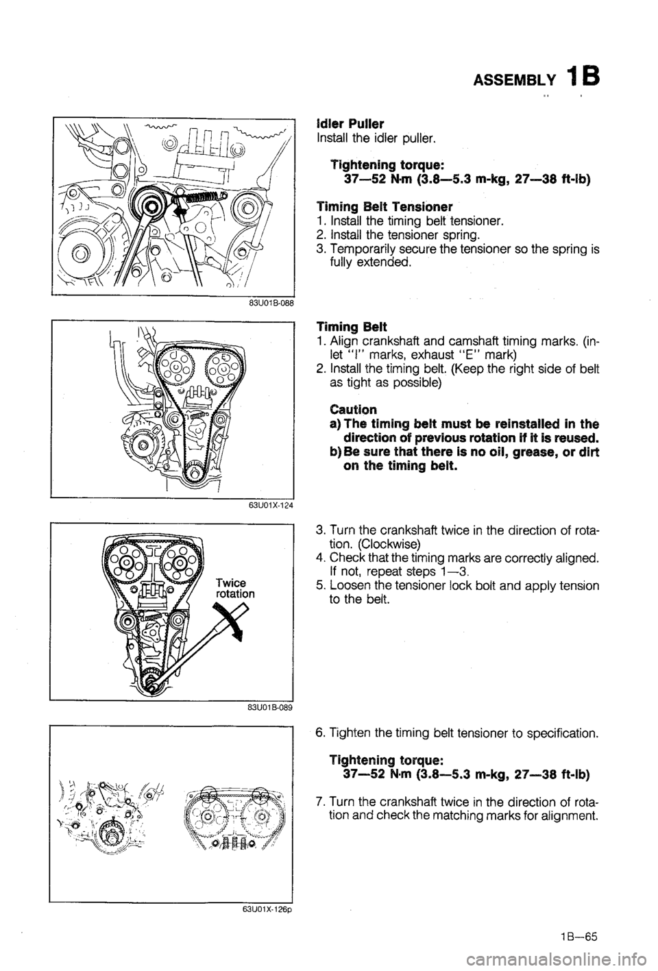 MAZDA 323 1988  Workshop Manual 