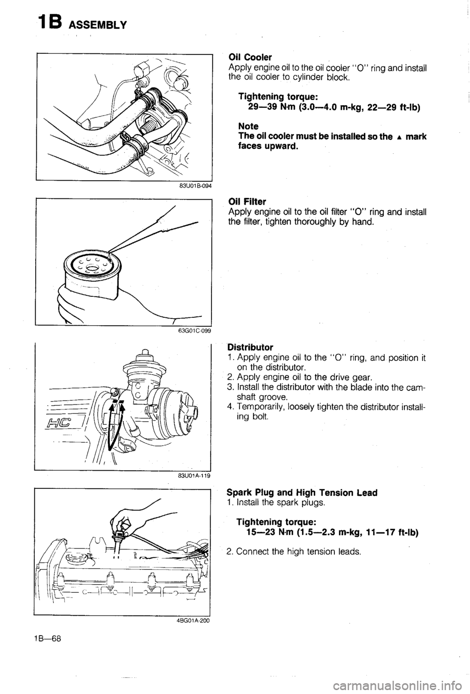 MAZDA 323 1988  Workshop Manual 