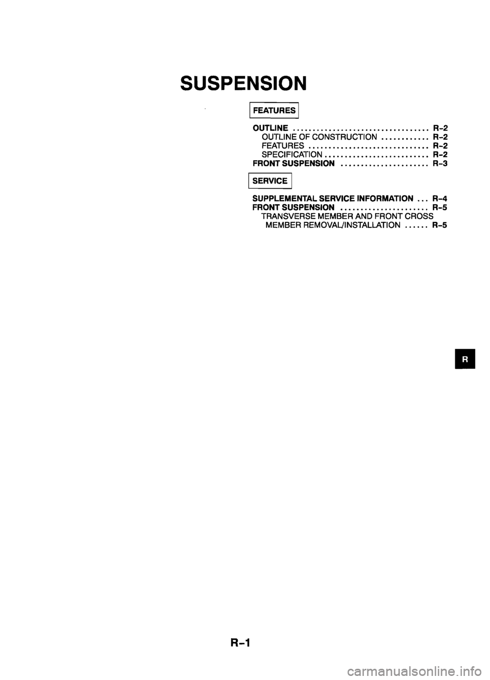 MAZDA 626 1999  Workshop Manual Suplement 