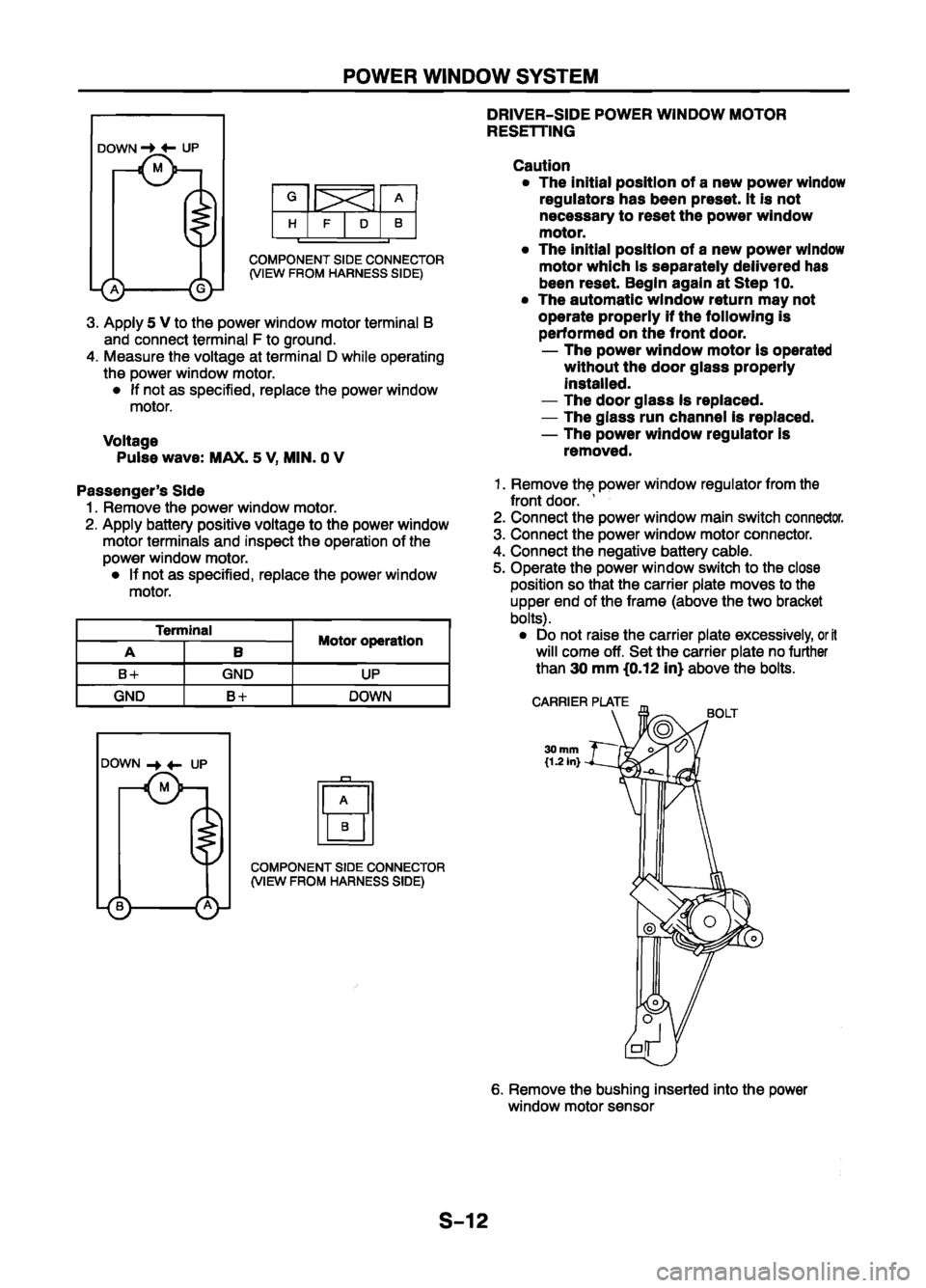 MAZDA 626 1999  Workshop Manual Suplement 