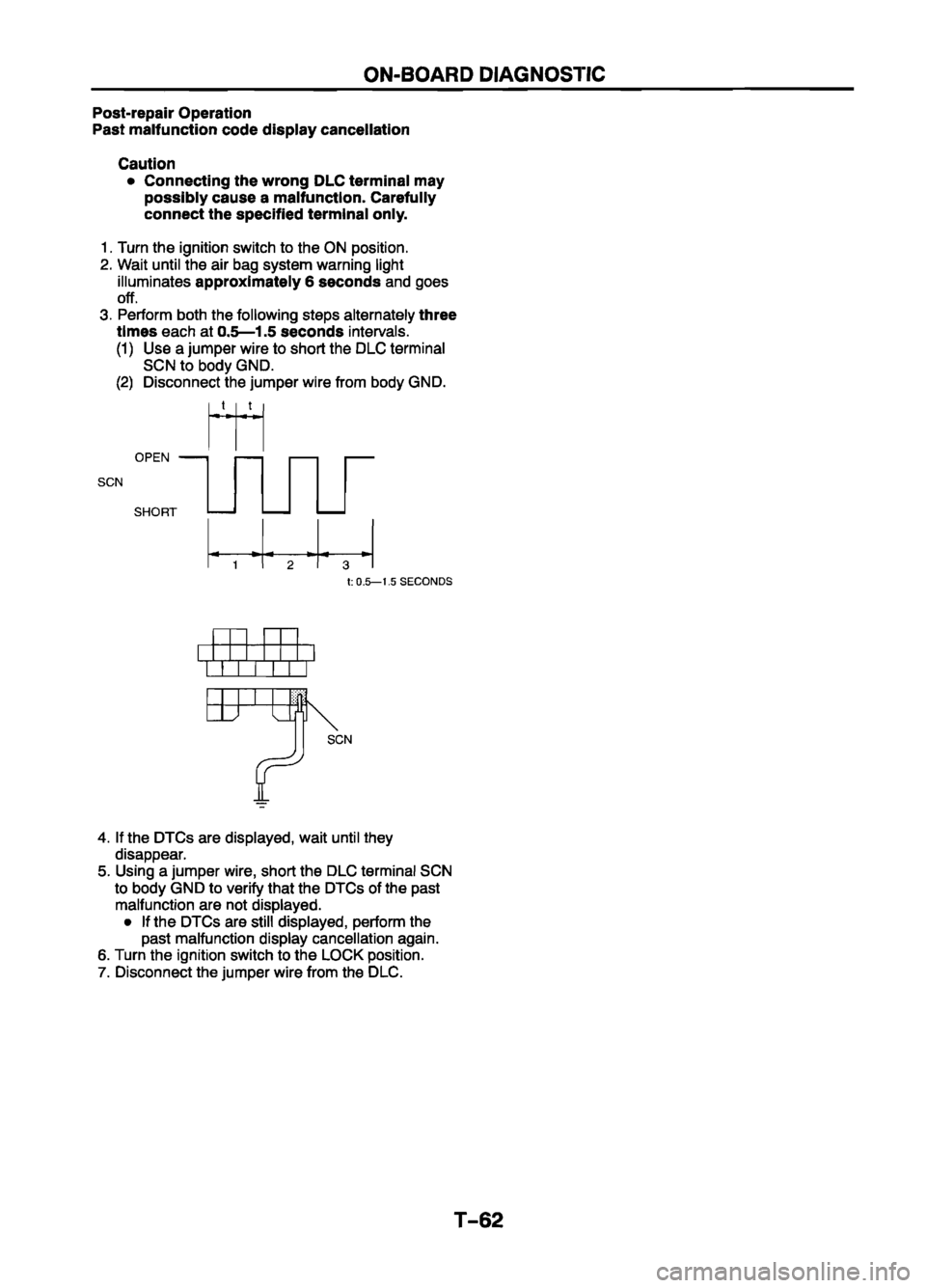 MAZDA 626 1999  Workshop Manual Suplement 