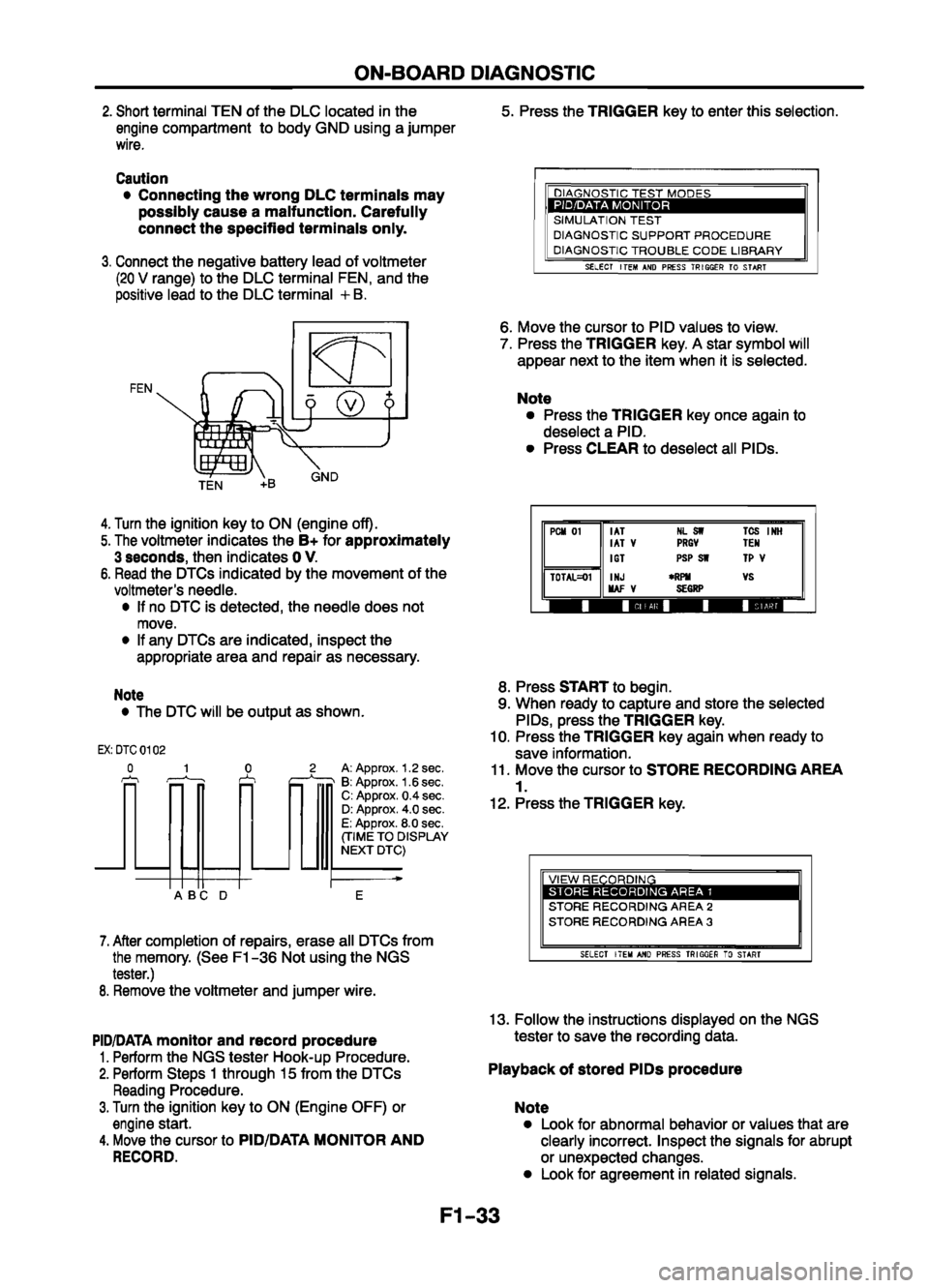 MAZDA 626 1999  Workshop Manual Suplement 