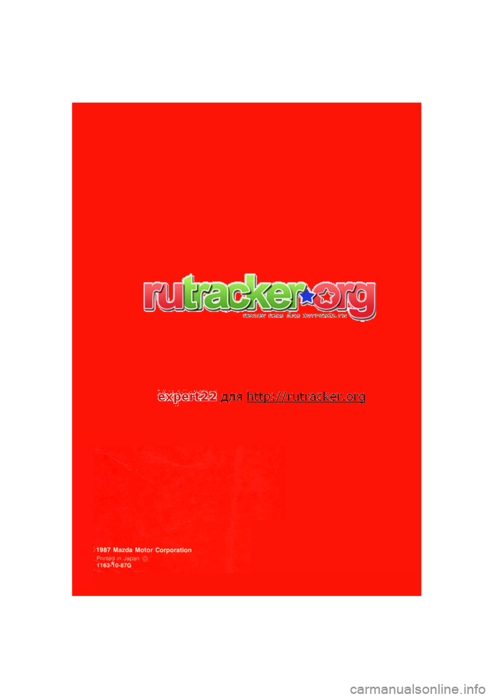 MAZDA 626 1987  Workshop Manual 