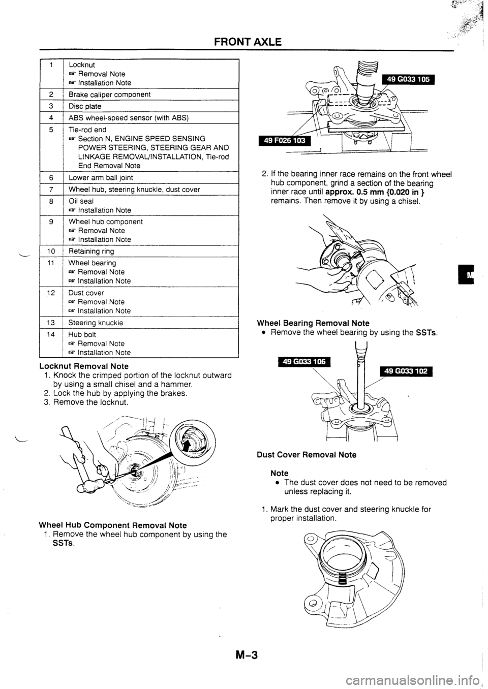 MAZDA 626 1997  Workshop Manual 