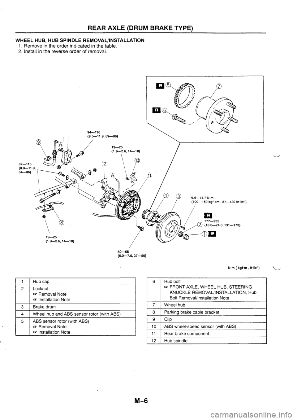 MAZDA 626 1997  Workshop Manual 