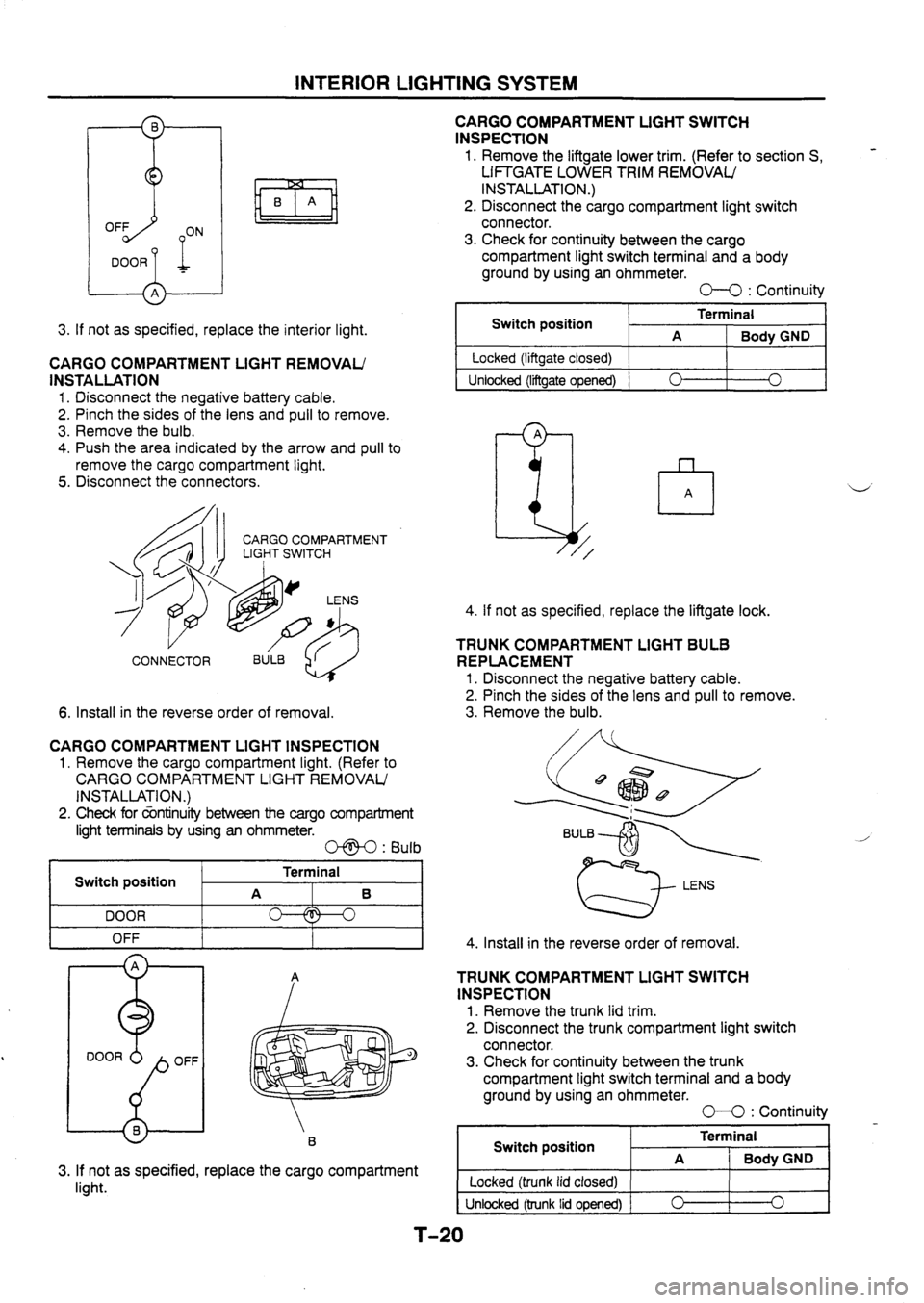 MAZDA 626 1997  Workshop Manual 
