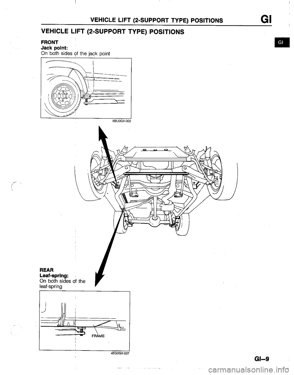 MAZDA B2200 1992  Workshop Manual 