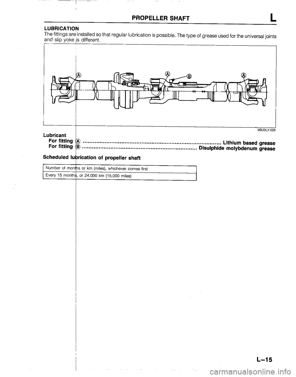 MAZDA B2200 1992  Workshop Manual 